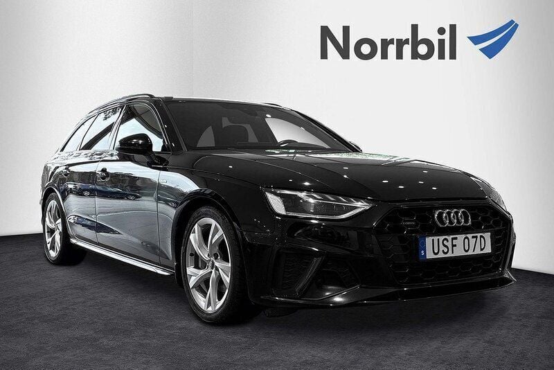 Svart Begagnad 2020 Audi A4 S-Line Kombi | 309 000 kr (Marknadspris) - Bild 1/4
