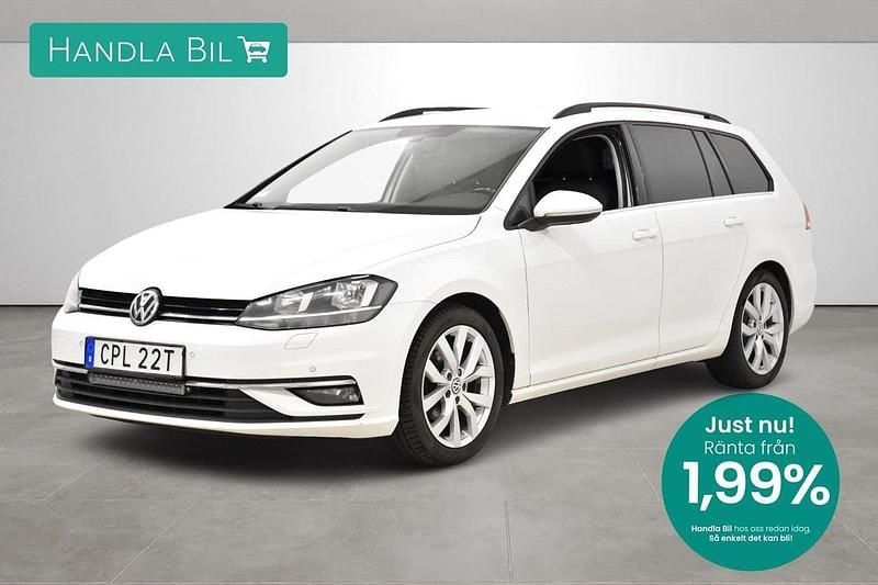 Vit Begagnad 2020 VW Golf VII GT Kombi | 179 900 kr (Marknadspris) - Bild 1/3