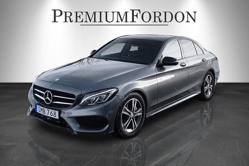 Begagnad Mercedes C220 AMG line 170 HK (125 kW) 2016 Grå Sedan