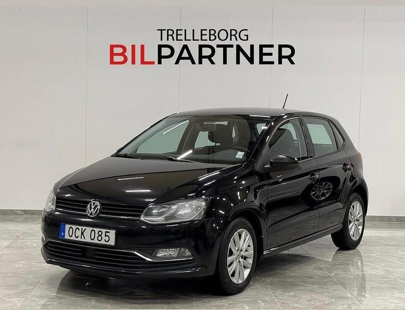 Begagnad VW Polo 90 HK (66 kW) 2016 Svart Halvkombi