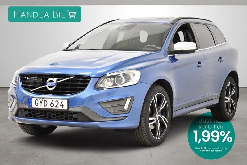 Blå Begagnad 2016 Volvo XC60 R-Design SUV | 274 900 kr (Dyr) - Bild 1/3
