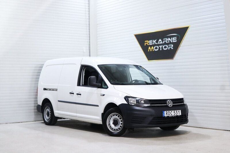 Vit Begagnad 2016 VW Caddy Maxi Minibuss | 114 900 kr (Marknadspris) - Bild 1/3