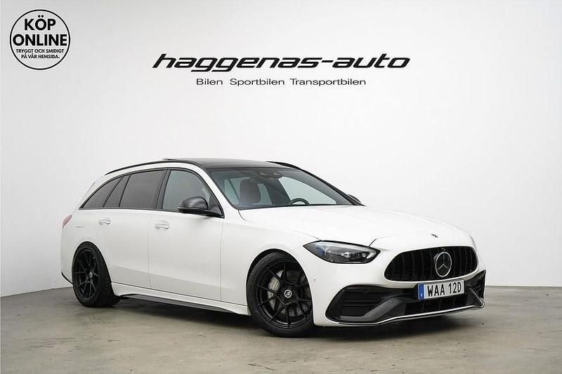 Vit Begagnad 2023 Mercedes C300 Premium Kombi | 419 000 kr - Bild 1/4