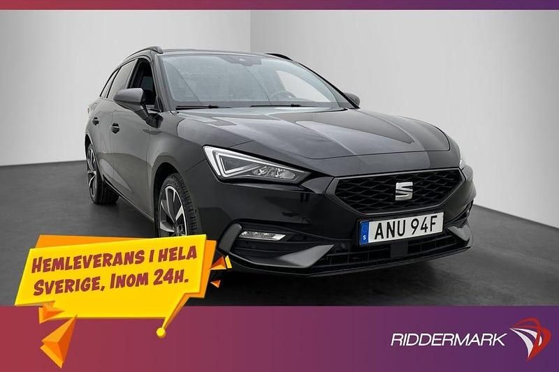 Svart Begagnad 2021 Seat Leon FR Kombi | 229 900 kr (Marknadspris) - Bild 1/3