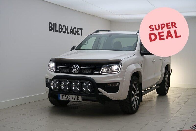 Vit Begagnad 2019 VW Amarok Aventura Pickup | 389 500 kr (Marknadspris) - Bild 1/4