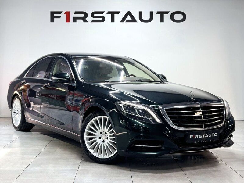 Mörkgrön Begagnad 2016 Mercedes S350 Exclusive Sedan | 379 900 kr - Bild 1/4