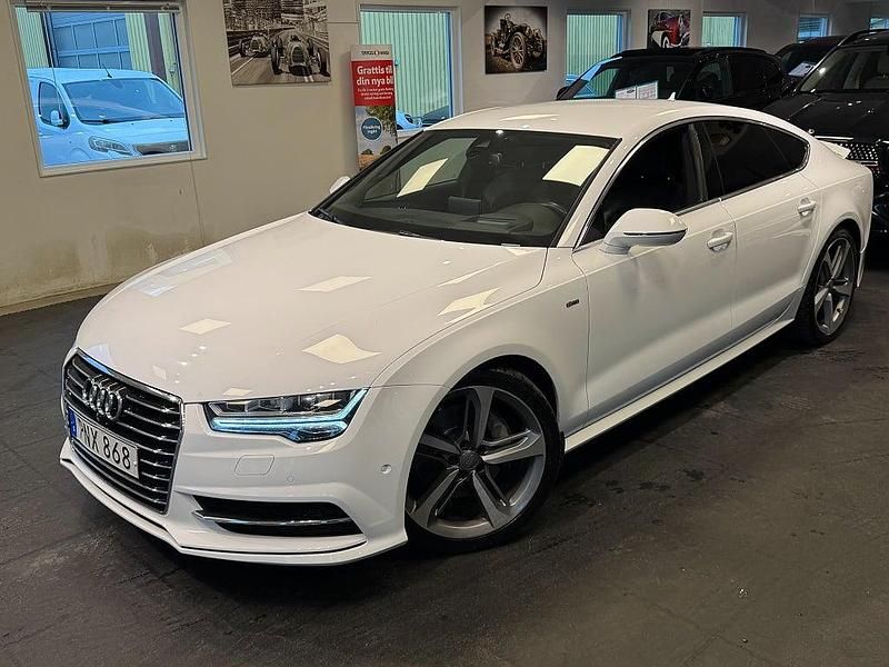 Begagnad Audi A7 Sportback S-Line 252 HK (185 kW) 2017 Vit Halvkombi