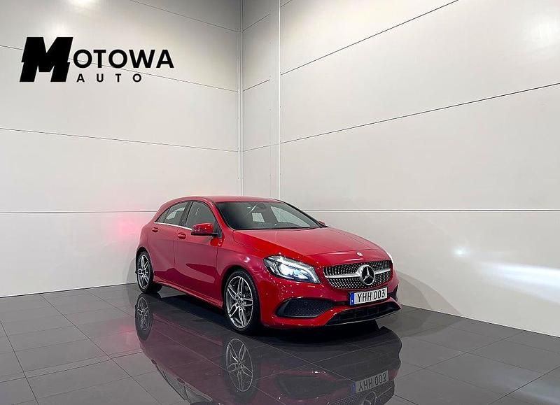 Röd Begagnad 2016 Mercedes A180 AMG Halvkombi | 159 900 kr (Marknadspris) - Bild 1/4