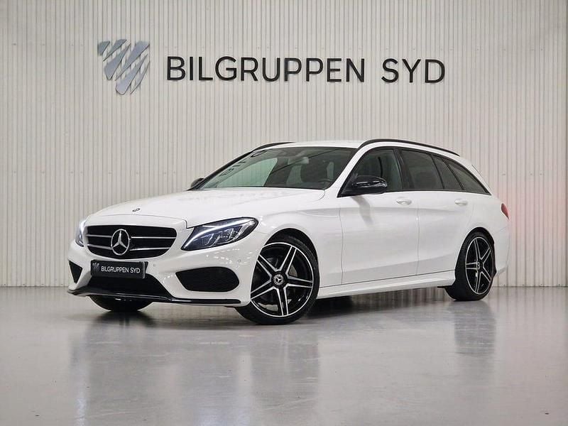 Vit Begagnad 2015 Mercedes C220 AMG Kombi | 179 900 kr (Marknadspris) - Bild 1/4