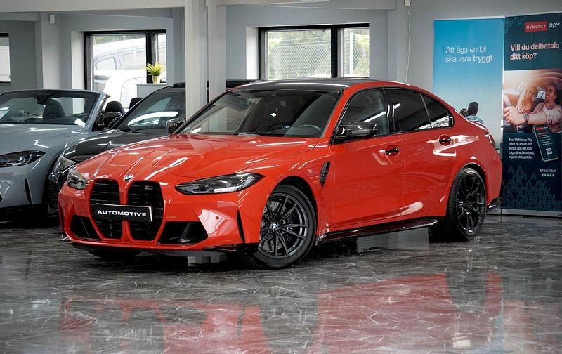 Röd Begagnad 2022 BMW M3 Competition Edition Sedan | 829 900 kr (Marknadspris) - Bild 1/4