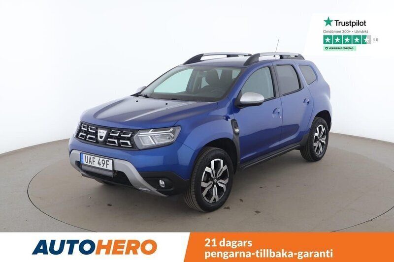 Blå Begagnad 2022 Dacia Duster SUV | 195 000 kr (Marknadspris) - Bild 1/4