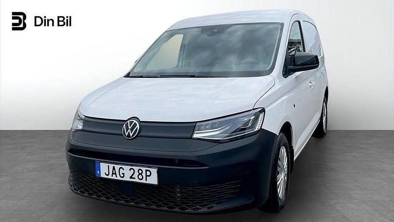 Vit (candyvit) Begagnad 2023 VW Caddy Minibuss | 229 000 kr (Bra pris) - Bild 1/4
