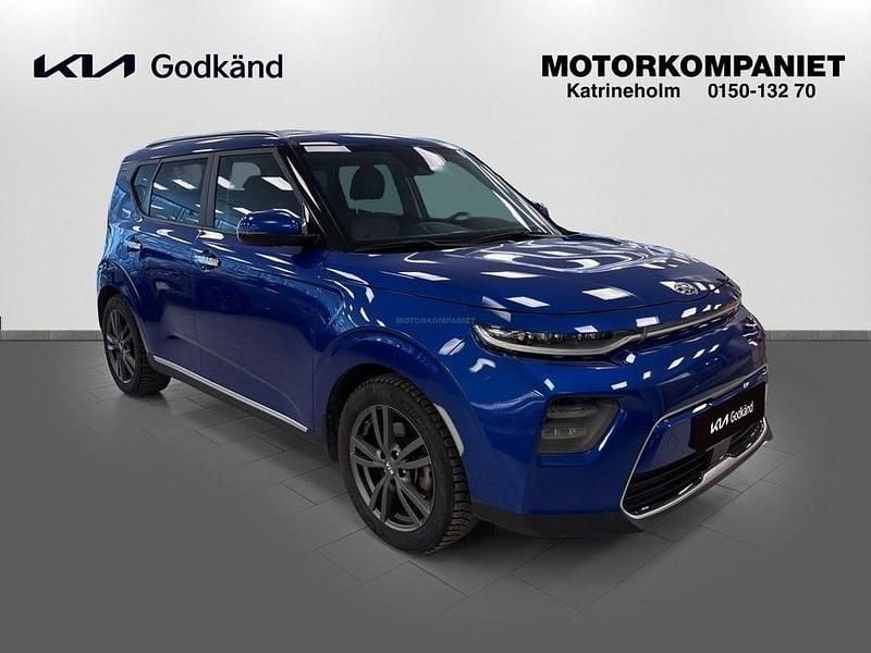 Begagnad Kia Soul EV Advance 150 kW (204 HK) 2021 Neptune blue metallic SUV