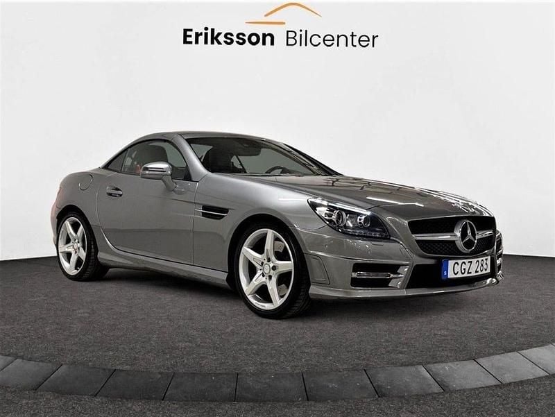 Begagnad Mercedes SLK200 AMG 184 HK (135 kW) 2015 Silver Cab