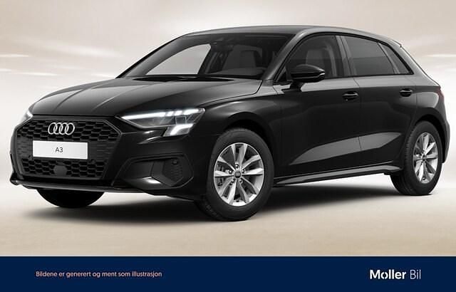 Brilliantsvart Begagnad 2023 Audi A3 Proline Sedan | 269 000 kr (Marknadspris) - Bild 1/4