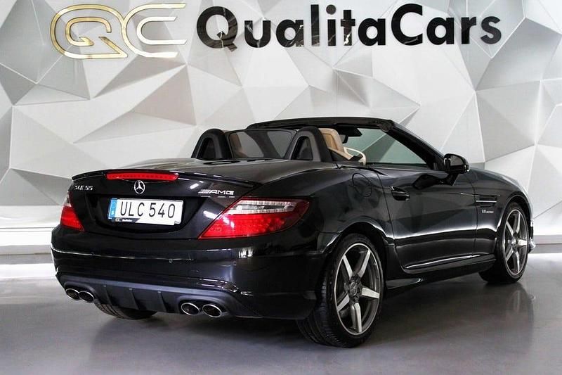 Begagnad Mercedes SLK55 AMG AMG 422 HK (310 kW) 2013 Svart Cab