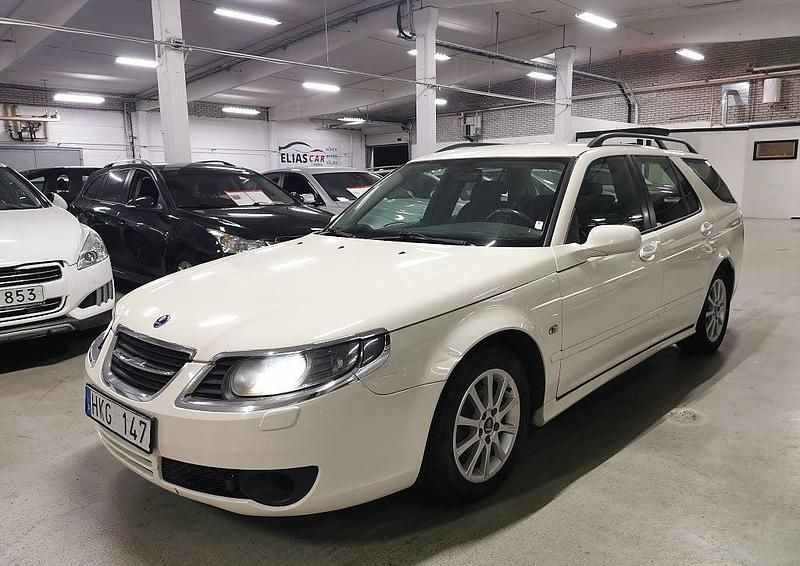 Vit Begagnad 2008 Saab 9-5 Linear Kombi | 29 900 kr (Marknadspris) - Bild 1/4
