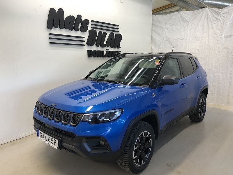 Blå Begagnad 2021 Jeep Compass Trailhawk SUV | 369 900 kr (Lite dyr) - Bild 1/4