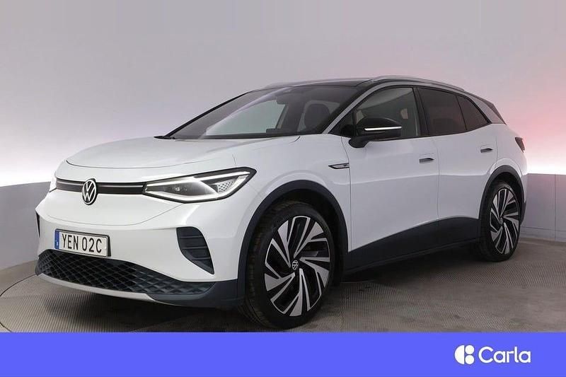 Vit Begagnad 2021 VW ID.4 SUV | 327 900 kr (Marknadspris) - Bild 1/4