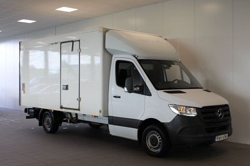 Vit Begagnad 2021 Mercedes Sprinter Van | 389 900 kr (Marknadspris) - Bild 1/4