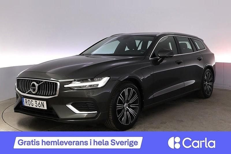 Mörkgrå Begagnad 2020 Volvo V60 Inscription Kombi | 324 900 kr (Bra pris) - Bild 1/4