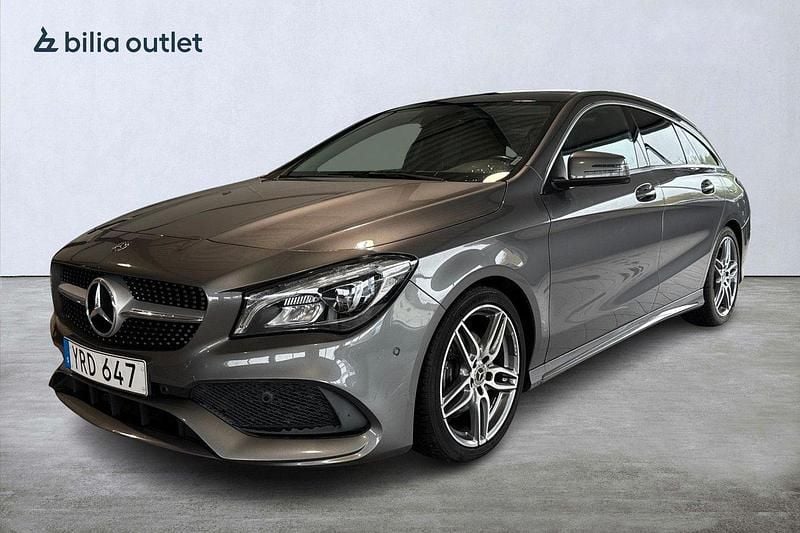 Mörkgrå Begagnad 2018 Mercedes CLA200 Shooting Brake AMG Kombi | 229 900 kr (Bra pris) - Bild 1/4
