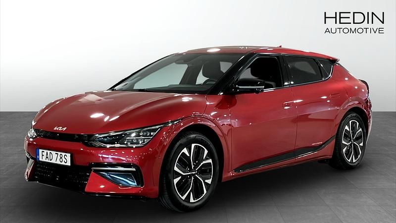 Röd (red) Begagnad 2022 Kia EV6 GT-Line SUV | 389 900 kr - Bild 1/4