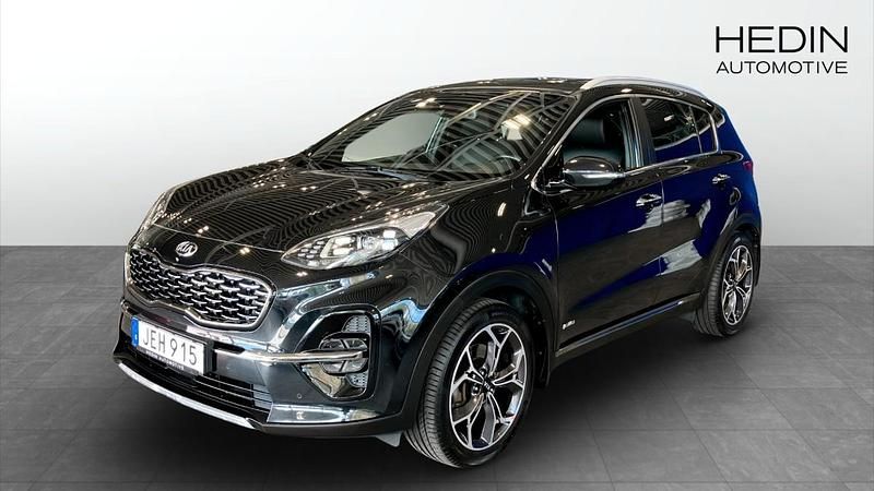 Svart (black) Begagnad 2018 Kia Sportage GT-Line SUV | 199 900 kr (Bra pris) - Bild 1/4