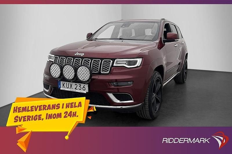 Röd Begagnad 2018 Jeep Grand Cherokee SUV | 289 800 kr (Lite dyr) - Bild 1/3