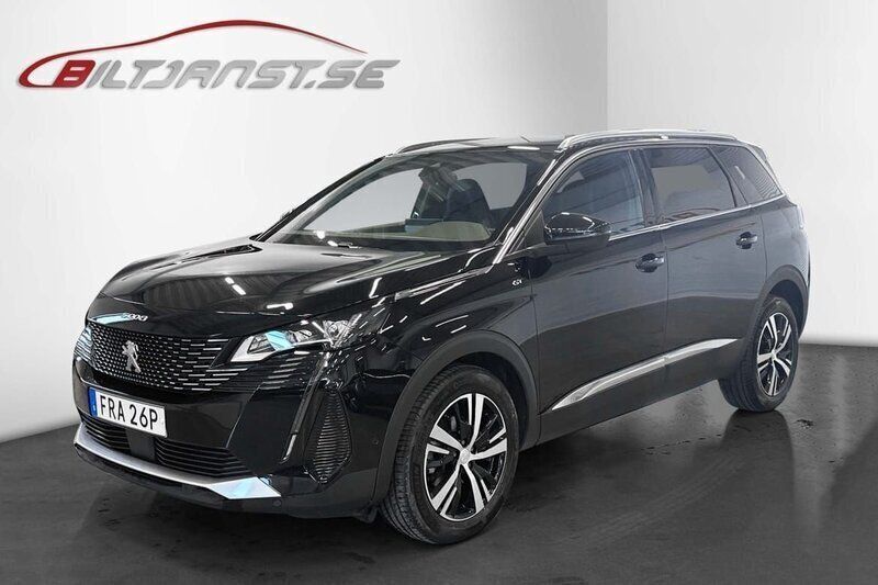 Svart Begagnad 2023 Peugeot 5008 GT Minibuss | 319 900 kr (Marknadspris) - Bild 1/4