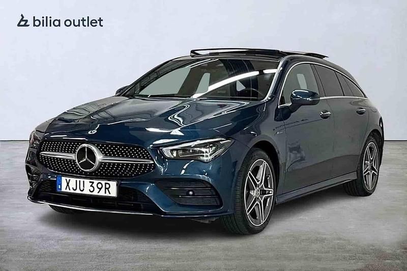 Blå Begagnad 2021 Mercedes CLA250e Shooting Brake Kombi | 339 900 kr (Marknadspris) - Bild 1/1