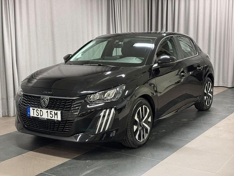 Svart Begagnad 2024 Peugeot 208 Halvkombi | 179 900 kr (Marknadspris) - Bild 1/3