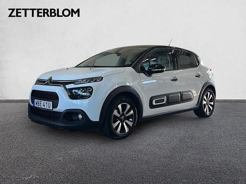 Vit Begagnad 2024 Citroën C3 Shine Halvkombi | 184 900 kr (Marknadspris) - Bild 1/4
