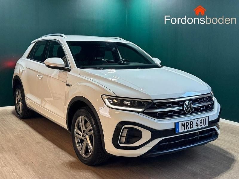 Vit Begagnad 2023 VW T-Roc R-line SUV | 349 900 kr (Marknadspris) - Bild 1/4