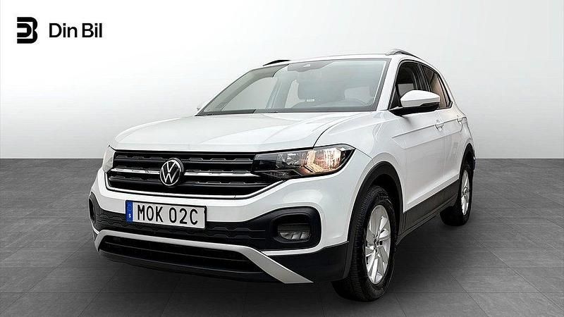 Vit (pure white) Begagnad 2021 VW T-Cross Life SUV | 179 900 kr (Marknadspris) - Bild 1/4