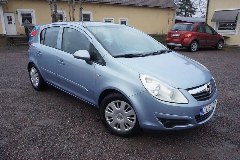 Blå Begagnad 2007 Opel Corsa Halvkombi | 49 900 kr (Marknadspris) - Bild 1/4