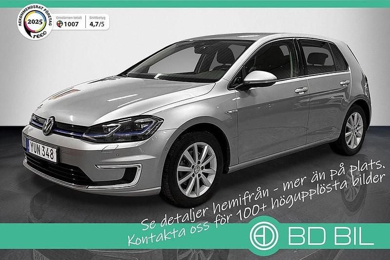 Silvermetallic Begagnad 2019 VW e-Golf Halvkombi | 149 800 kr (Marknadspris) - Bild 1/3