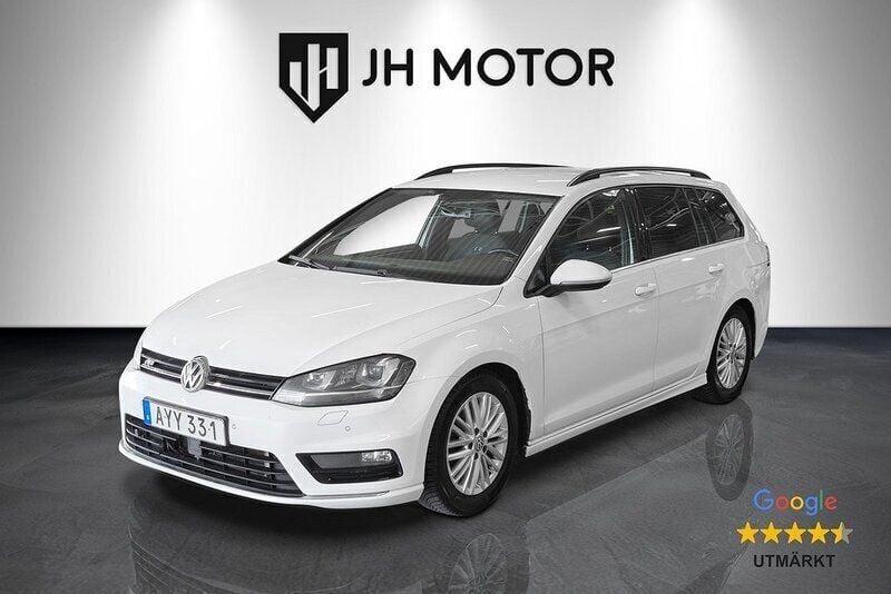 Vit Begagnad 2015 VW Golf VII R-line Kombi | 99 900 kr (Bra pris) - Bild 1/4