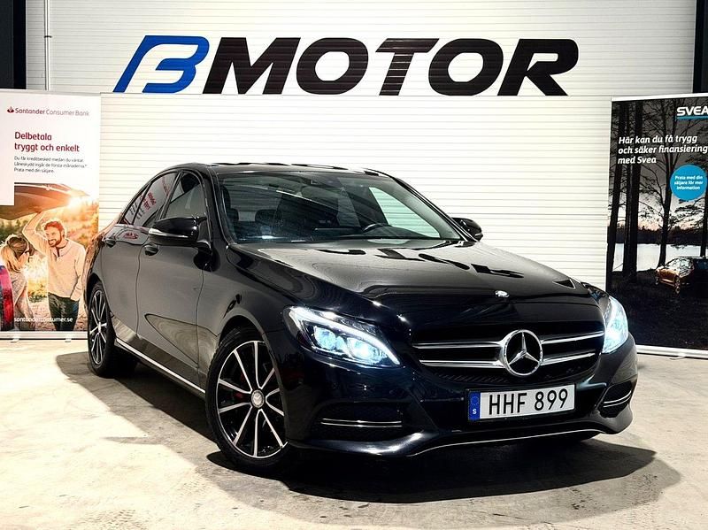 Svart Begagnad 2014 Mercedes C220 Business Sedan | 159 900 kr (Marknadspris) - Bild 1/4