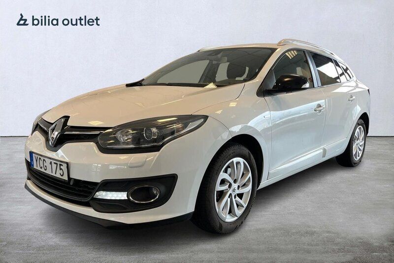 Vit Begagnad 2016 Renault Mégane GrandTour LIMITED Kombi | 79 900 kr (Marknadspris) - Bild 1/3