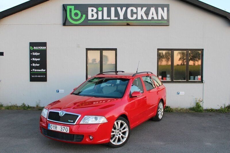 Röd Begagnad 2008 Skoda Octavia RS Kombi | 99 900 kr - Bild 1/4