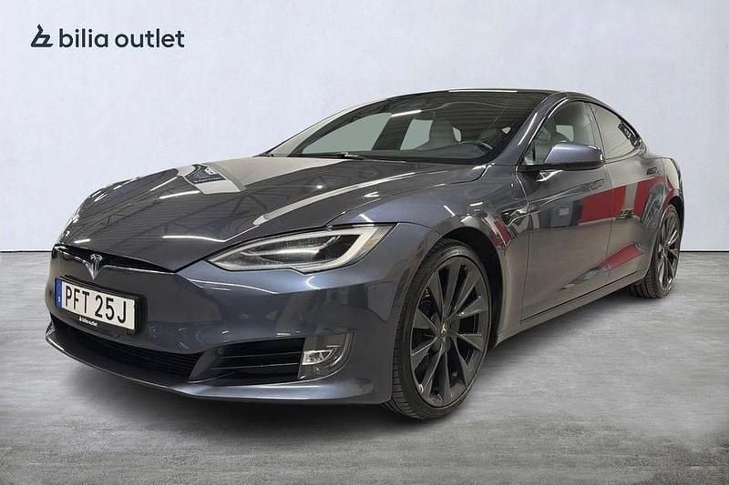Grå Begagnad 2020 Tesla Model S Long Range AWD Halvkombi | 359 900 kr (Marknadspris) - Bild 1/4