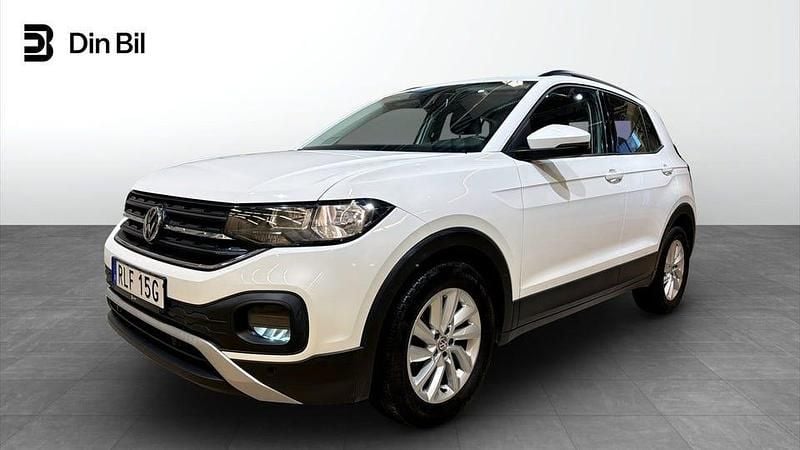 Vit Begagnad 2019 VW T-Cross Comfortline SUV | 159 900 kr (Marknadspris) - Bild 1/4