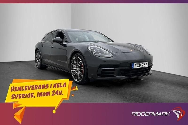 Grå Begagnad 2018 Porsche Panamera 4 Sport Turismo Sedan | 564 800 kr - Bild 1/3