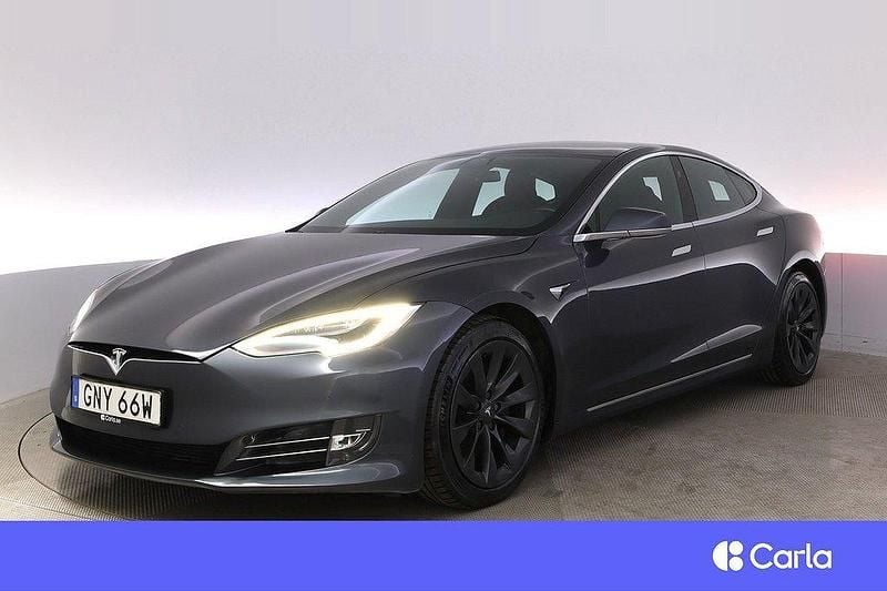 Grå Begagnad 2020 Tesla Model S Long Range AWD Halvkombi | 376 900 kr (Marknadspris) - Bild 1/4