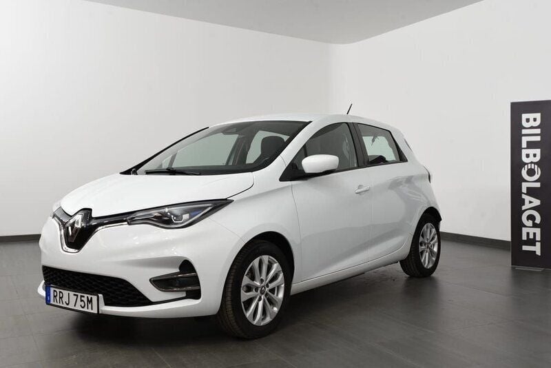 Vit Begagnad 2021 Renault Zoe Zen Halvkombi | 154 500 kr (Bra pris) - Bild 1/4