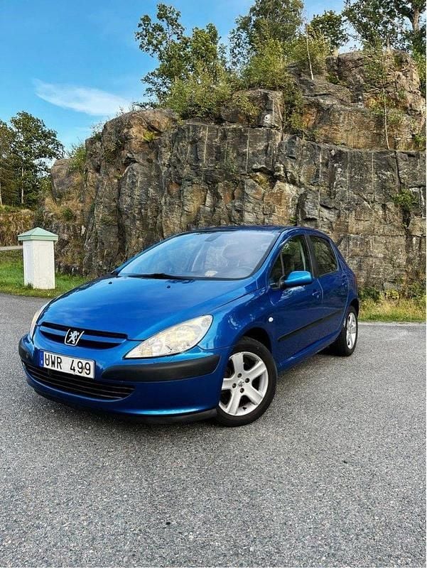 Blå Begagnad 2004 Peugeot 307 Halvkombi | 21 000 kr (Lite dyr) - Bild 1/4