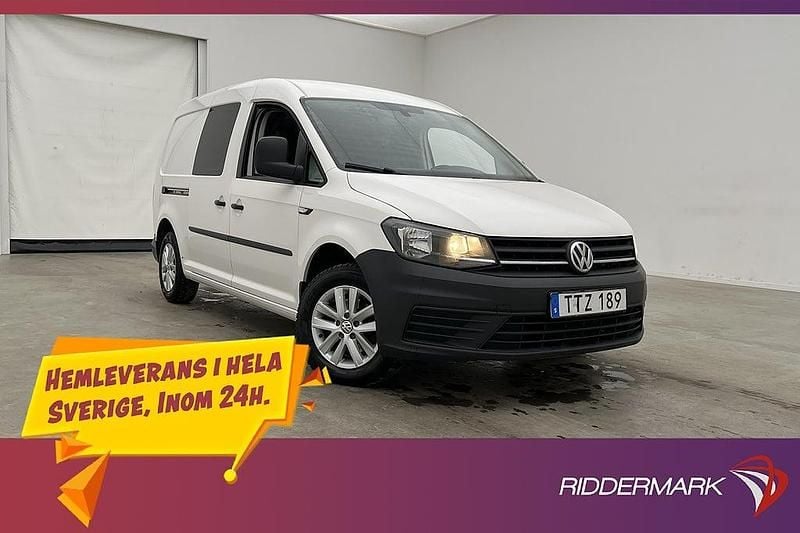 Vit Begagnad 2016 VW Caddy Maxi Minibuss | 99 800 kr (Dyr) - Bild 1/3