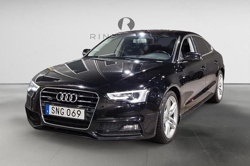 Svart Begagnad 2015 Audi A5 Sportback S-Line Halvkombi | 139 900 kr (Bra pris) - Bild 1/3