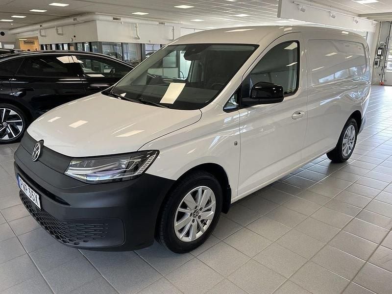 Vit Begagnad 2022 VW Caddy Maxi Minibuss | 289 900 kr (Bra pris) - Bild 1/4